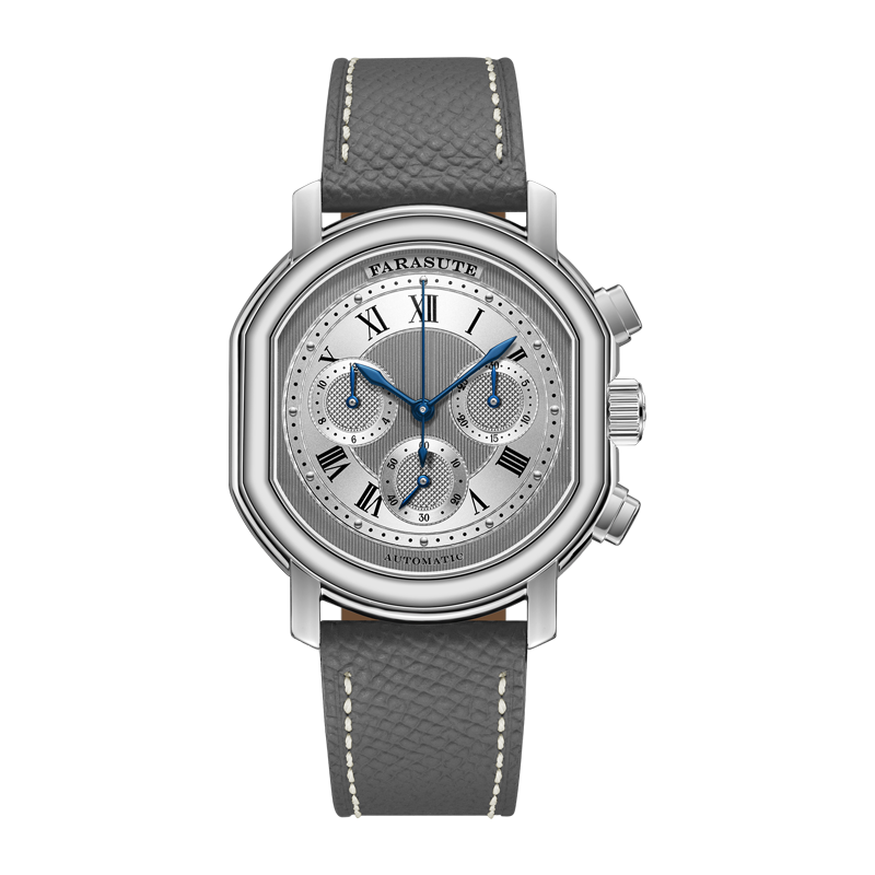Farasute 5331 Men's Automatic Mechanical Watch, Peacock Movement, Sapphire Crystal, 38mm 316L Stainless Steel Case
