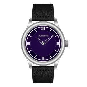 Farasute 5506B-1 Men's Hand Winding Mechanical Watch, Square Movement, Sapphire Crystal, 40mm Stainless Steel Case
